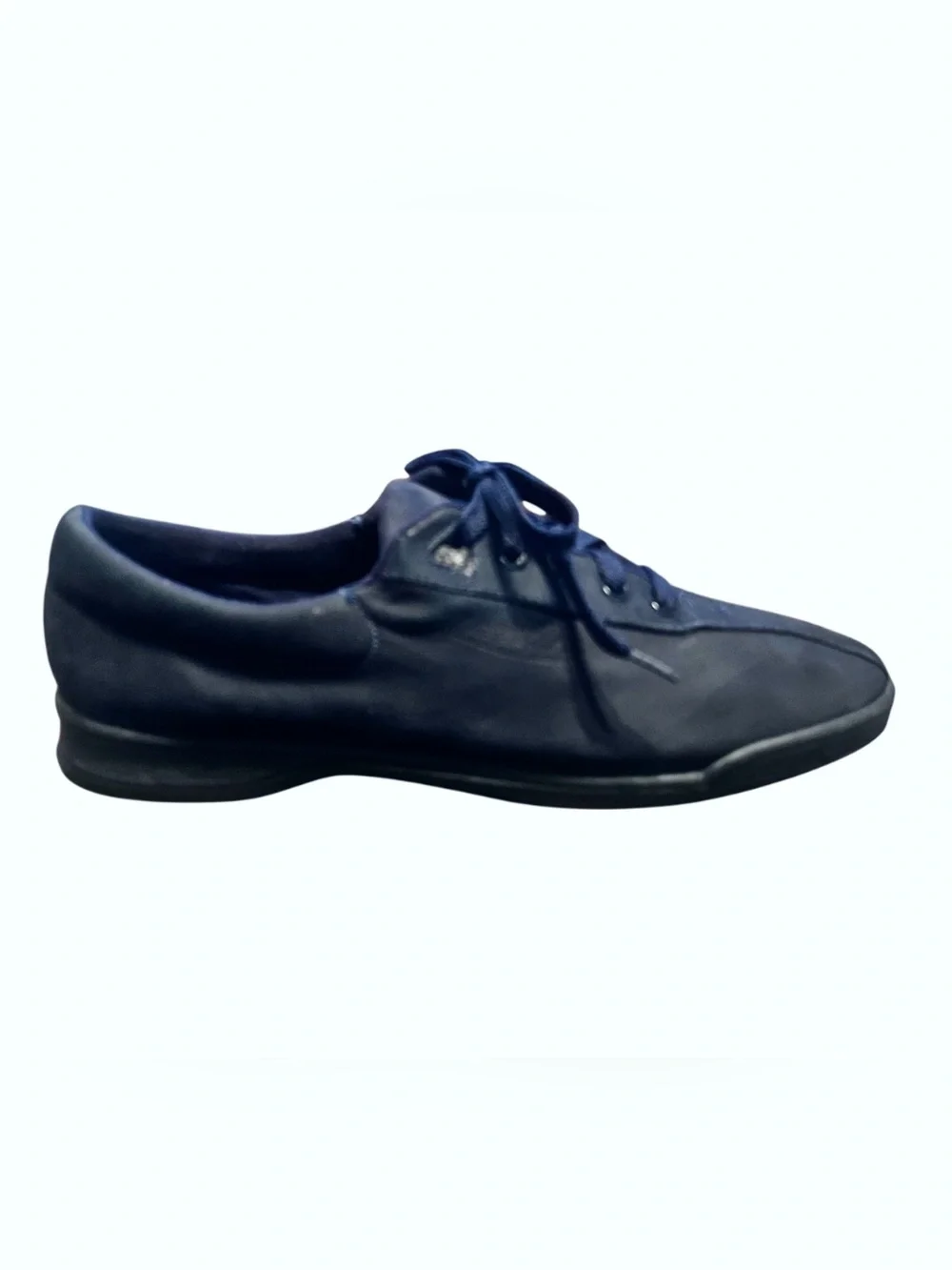 Easy Spirit Women’s Navy Suede Lace-Up Sneaker